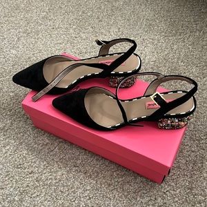 Betsey Johnson Jeweled Heels size 8